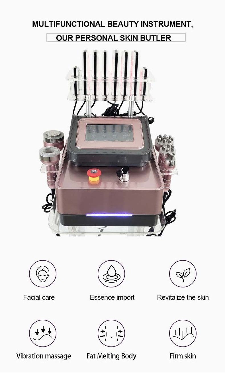 2023  5 Handles Cellulite Removal Vacuum Cavitation 25khz-Ultrasound-Cavitation-Machine Moon 5 Luna v Plus Cavitation Machine