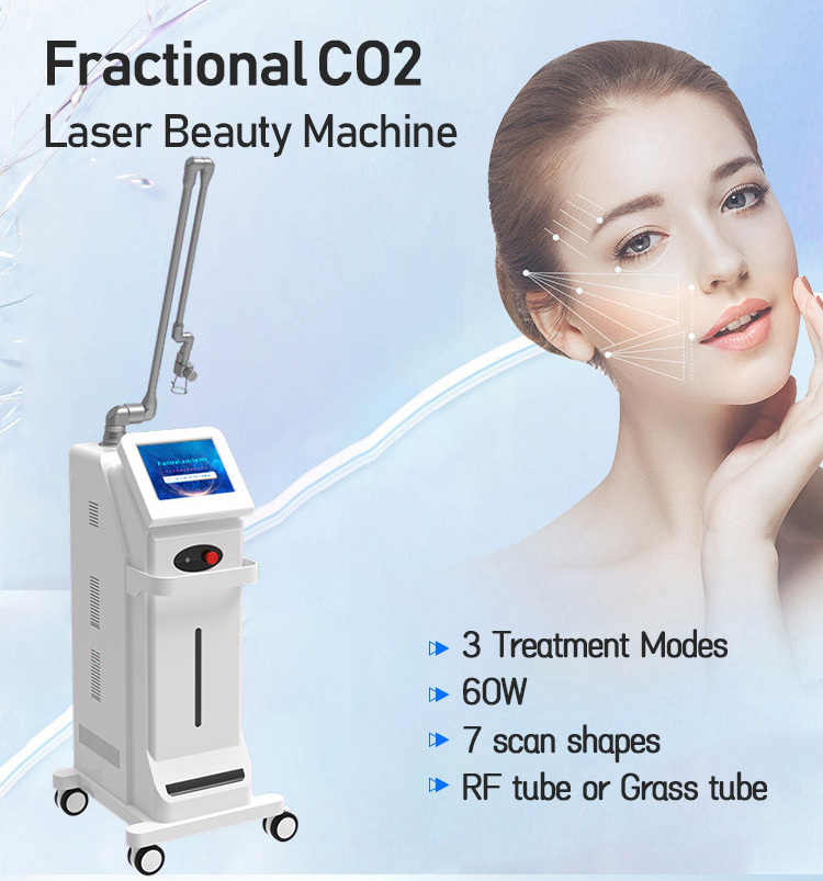 2024 Professional Vertical big inch Screen Anti-wrinkle Spot Scar Removal Laser Facial Beauty Co2 Laser fractional machine