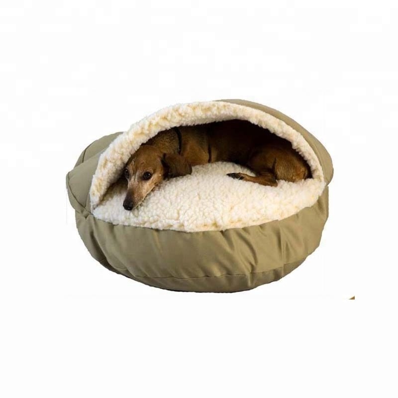 Wholesale Washable Calming Luxury Portable Heated Comfortable Cave Cat Pet Dog Bed