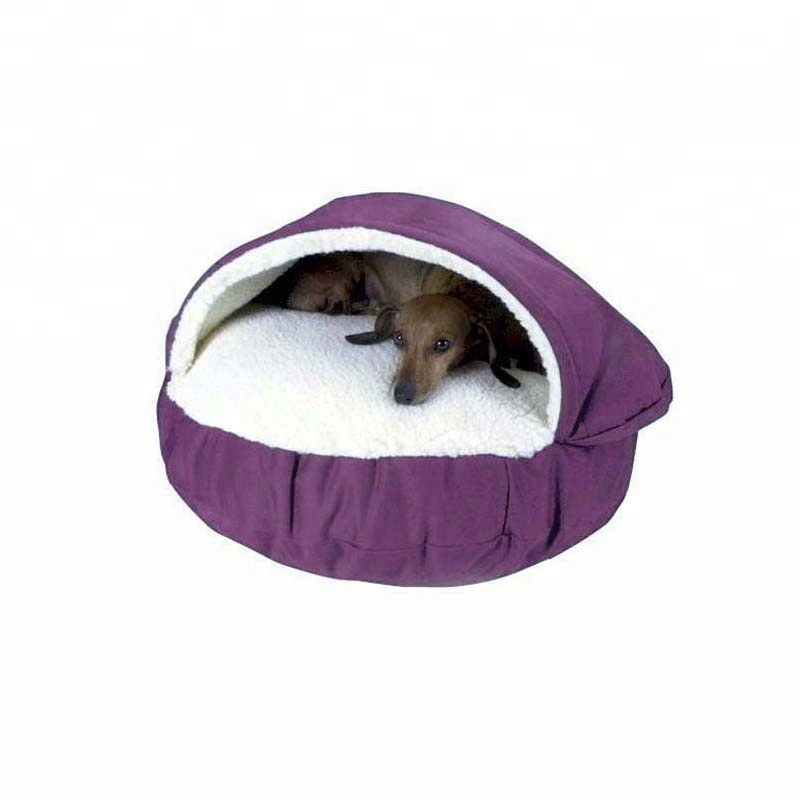 Wholesale Washable Calming Luxury Portable Heated Comfortable Cave Cat Pet Dog Bed