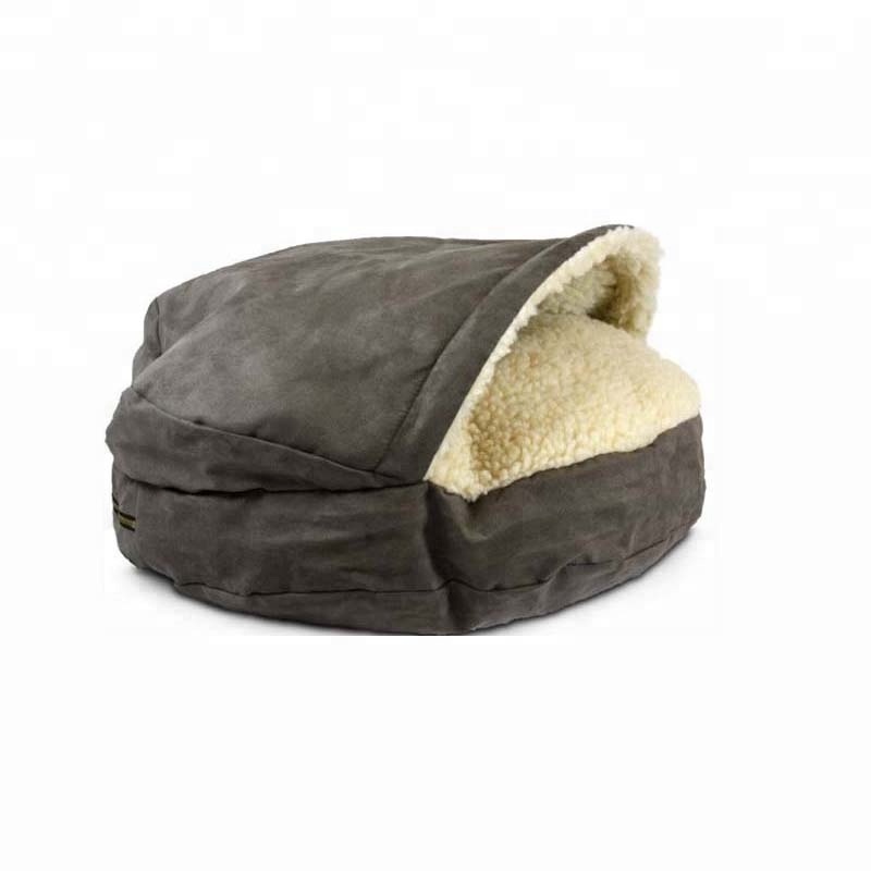 Wholesale Washable Calming Luxury Portable Heated Comfortable Cave Cat Pet Dog Bed