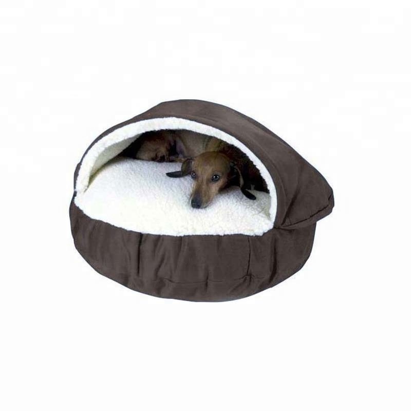 Wholesale Washable Calming Luxury Portable Heated Comfortable Cave Cat Pet Dog Bed