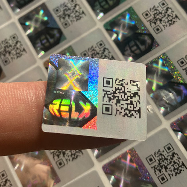 3d Rainbow Holographic Labels Custom Hologram Sticker For Promotion