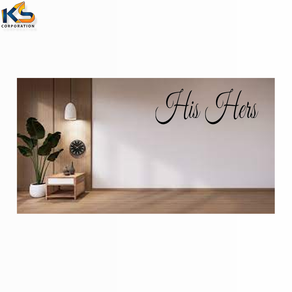 Custom His Hers Bathroom Kitchen Wall Decal Window Wall Decor, Windows,Wall Decor Vinyl Decals Stickers