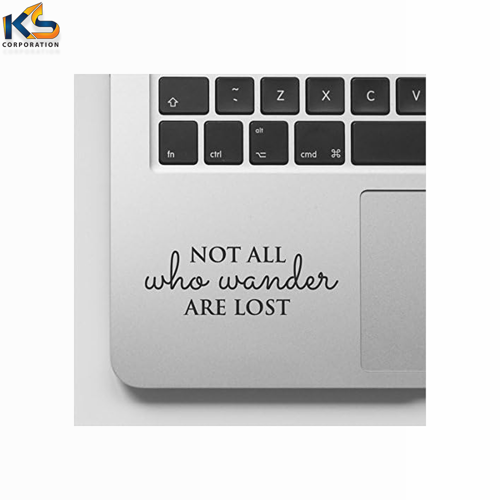 Custom Adventure Quote Motivational Decal Inspirational Sticker Quote - Not All who Wander are Lost Sticker Laptop Decal