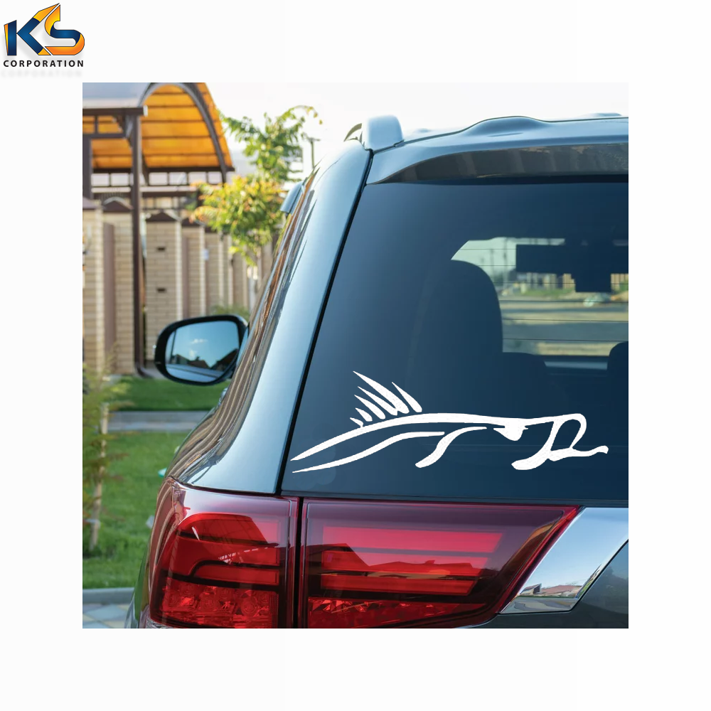 Custom Snook Fish Fishing Decal Sticker For Use On Laptop, Helmet, Car, Truck, Motorcycle, Windows, Bumper, Wall, and Decor