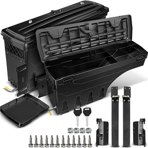 KSCPRO Lockable Storage Box Swing Case Truck Bed Tool Box For Silverado Sierra 1500 2500 3500 07-18