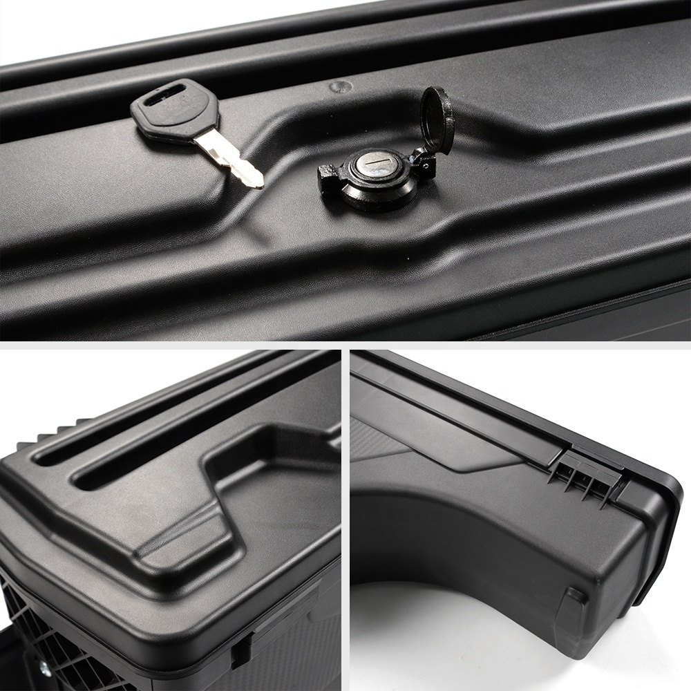 KSCPRO Lockable Storage Box Swing Case Truck Bed Tool Box For Silverado Sierra 1500 2500 3500 07-18