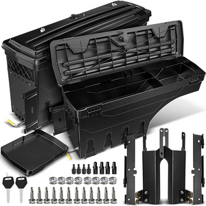 KSCPRO F150 Accessories Lockable Storage Box Swing Case Truck Bed Tool Box For F-150 15-19