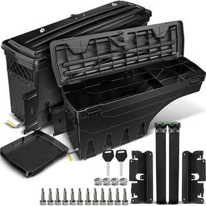 KSCPRO Lockable Storage Box Swing Case Truck Bed Tool Box For Ram 1500 2500 3500 02-18