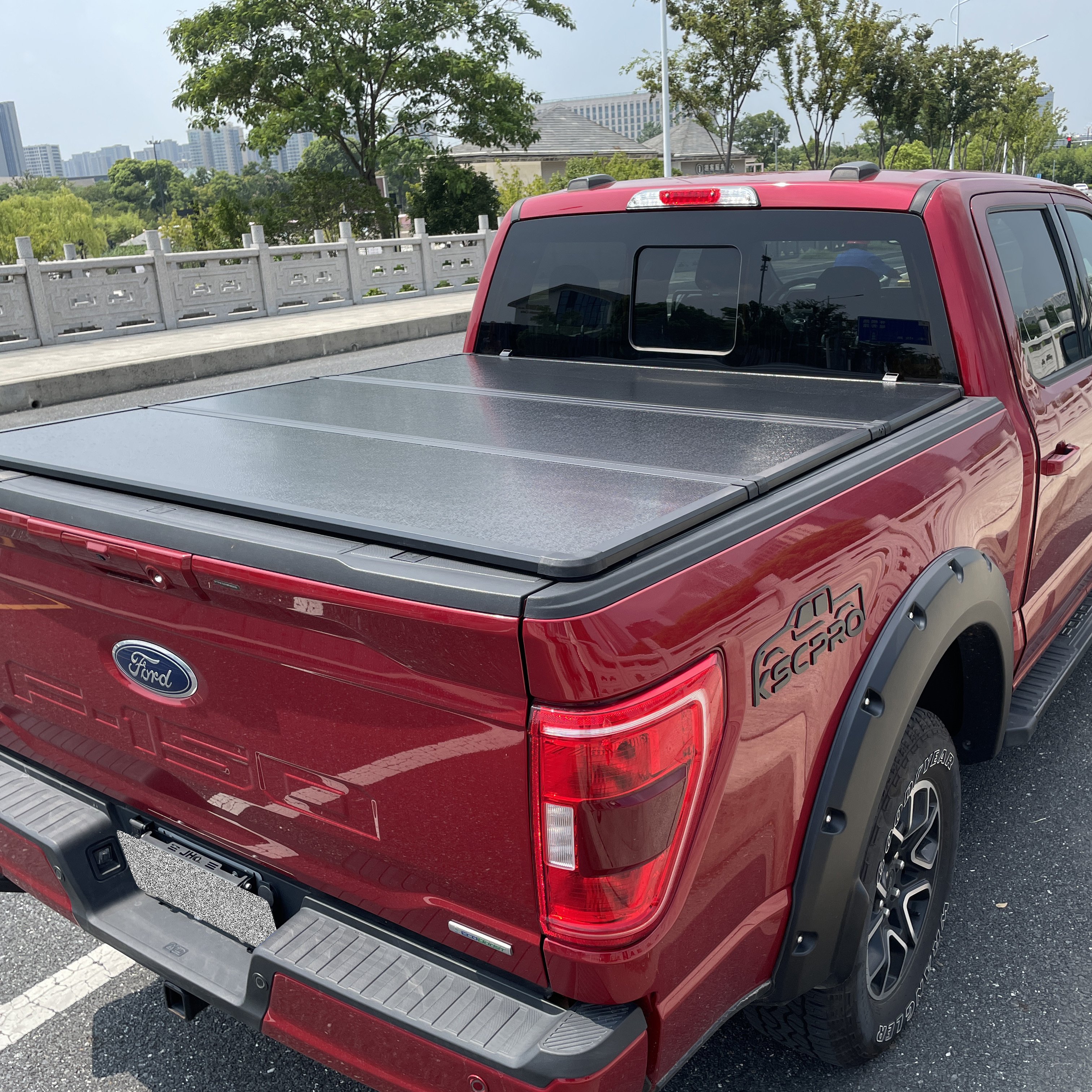 KSCPRO Top Selling Hard Tri-Fold Truck Bed Pickup Tonneau Cover for 2004-2014 Chevy Colorado/GMC Canyon 6' Bed