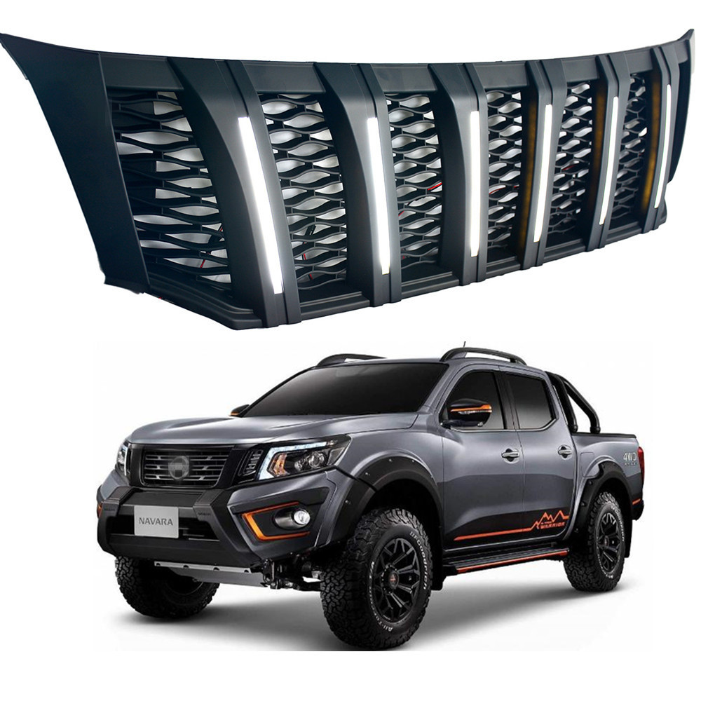 KSCPRO Modified Front Grille Upper Bumper Grill Mesh For Navara NP300 2015-2019