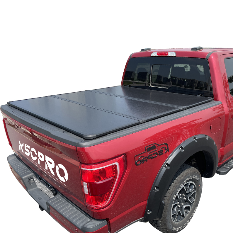 KSCPRO Top Selling Hard Tri-Fold Truck Bed Pickup Tonneau Cover for 2004-2014 Chevy Colorado/GMC Canyon 6' Bed