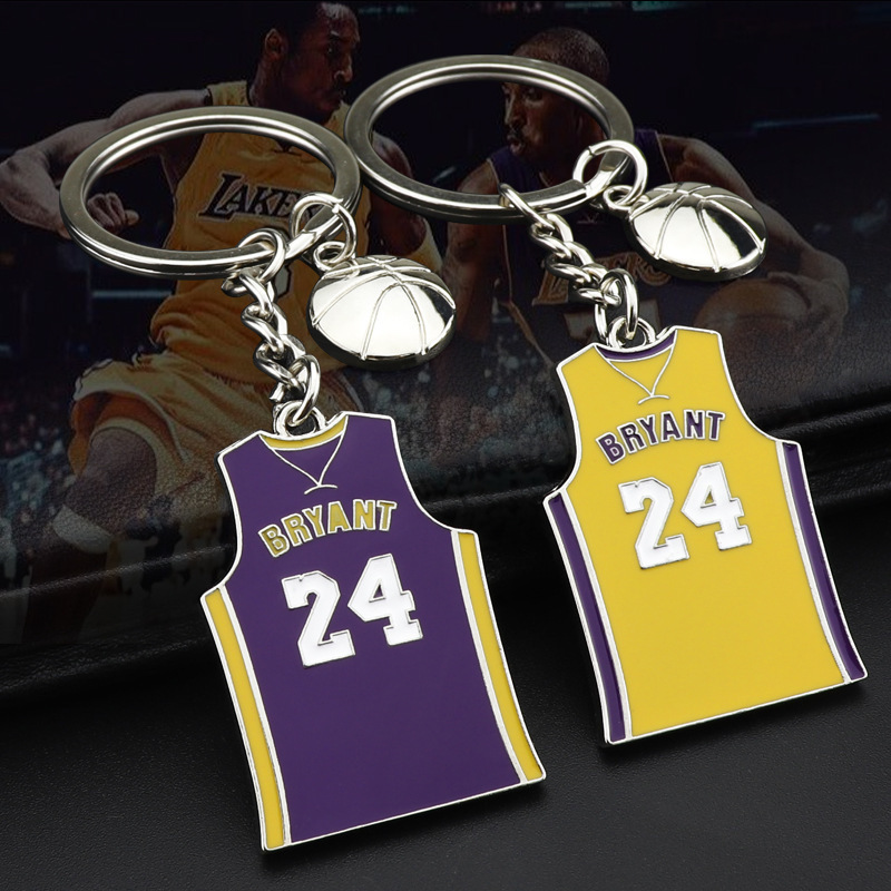 Craftsman Custom Logo Basketball Fan Memorial Gift James Jersey Kobe Bryant Keychain