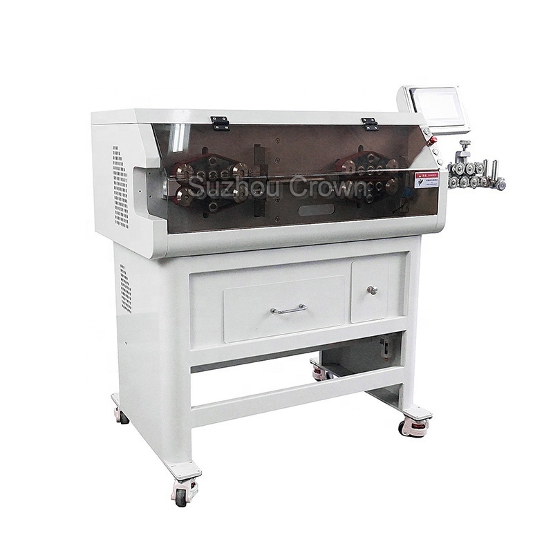 Automatic battery cable wire cutting stripping machine thick wire stripping machine