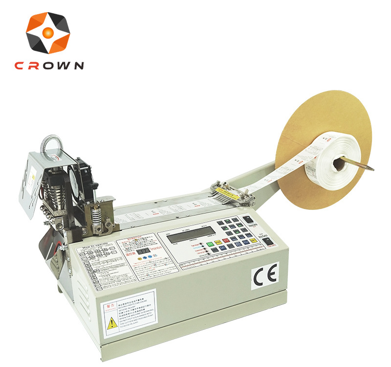 computerized woven label cutter / cut label cutting machine