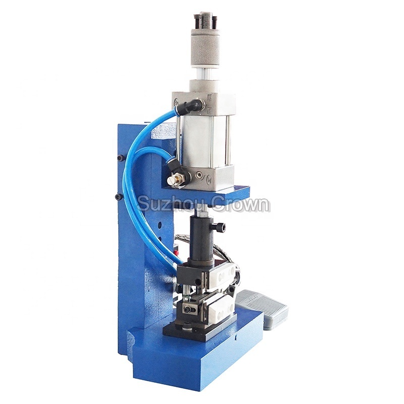 Pneumatic small thermocouple wire heat stripping machine nylon braided cable braided heat stripper machine