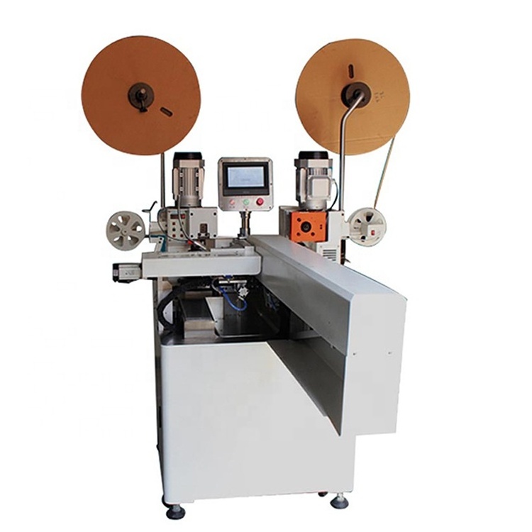 Fully automatic flat cable crimping machine ribbon cable cutting splitting stripping and terminal crimping machine