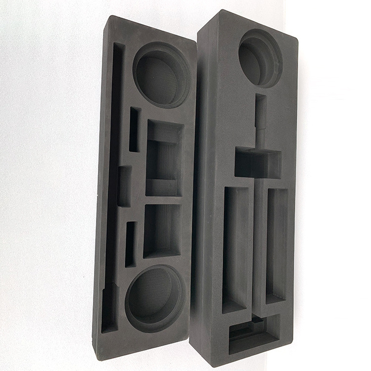 Custom die cutting black epe packing foam tool inserts for motor packing