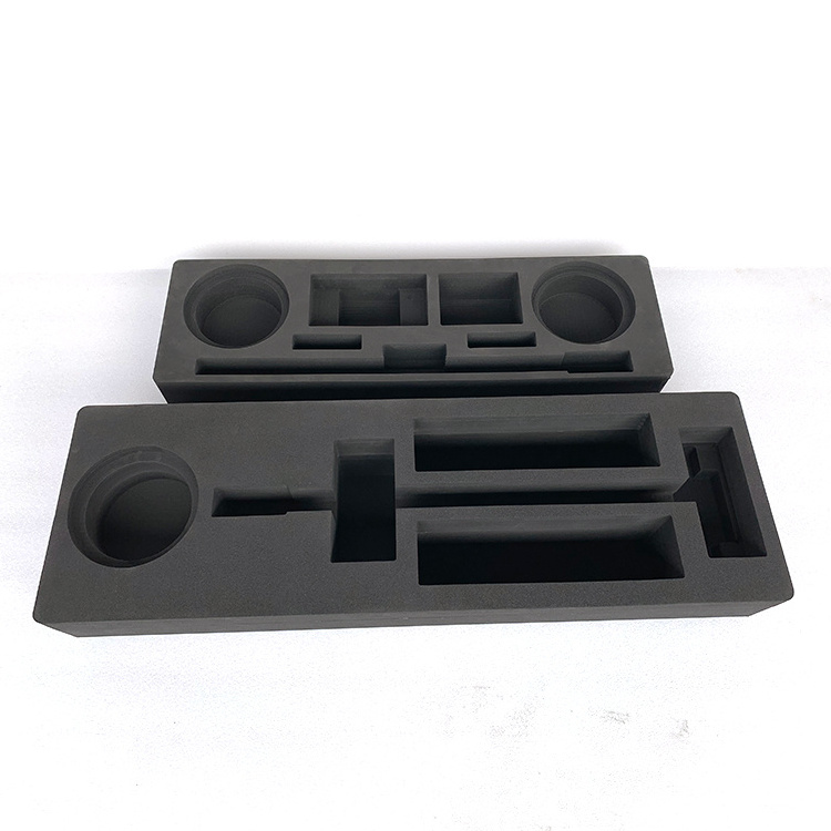 Custom die cutting black epe packing foam tool inserts for motor packing