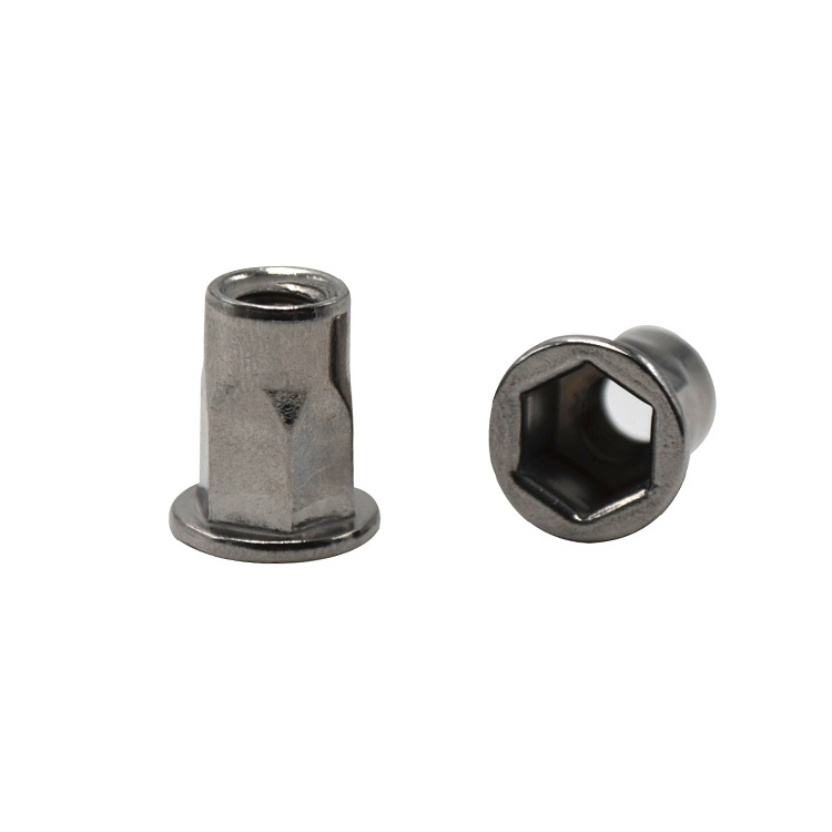 GB/T17880.5 Open Type Inner and Outer Hex Flat Head Rivet Nut