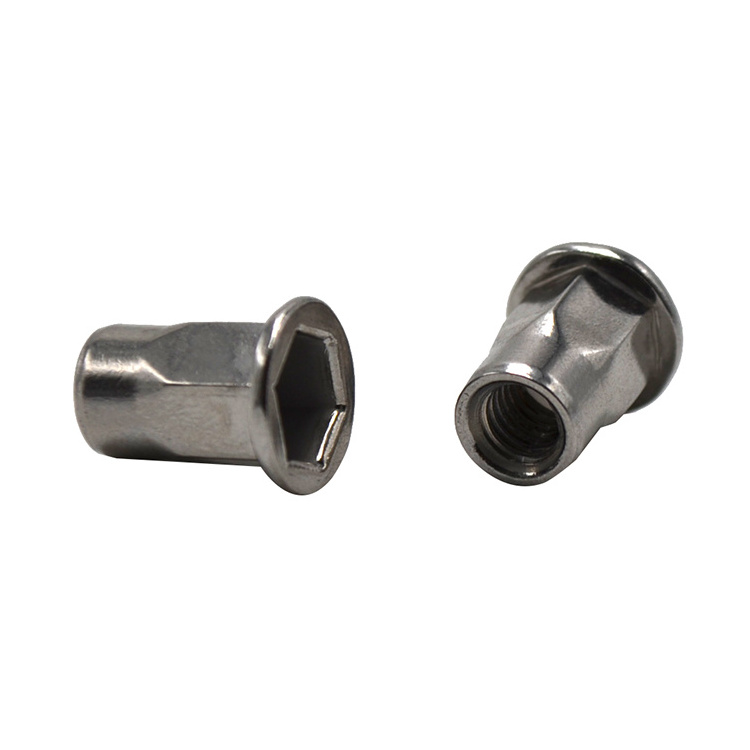 GB/T17880.5 Open Type Inner and Outer Hex Flat Head Rivet Nut