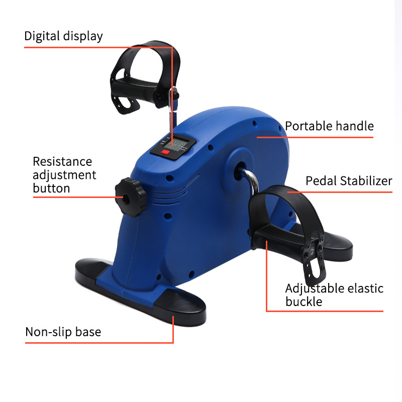 Portable Sitting Desk Cycle Mini Exercise Bike  Pedal Exerciser Mini Exercise Bike For Disabled