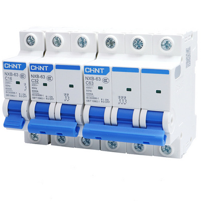 Chint mcb NXB-63 1-pole 63A miniature circuit breaker