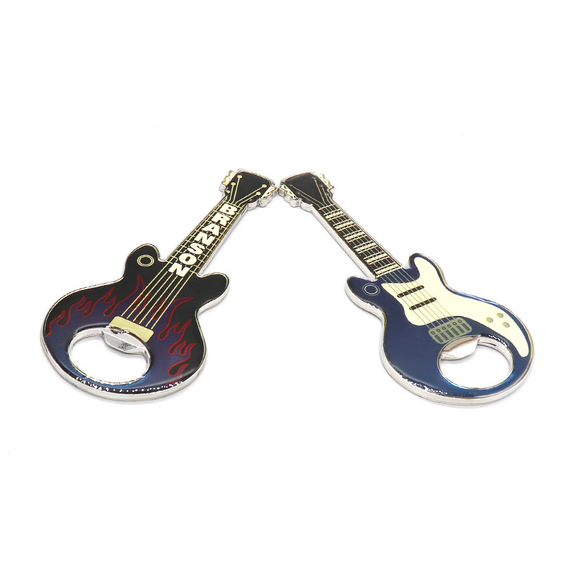 Factory DIY Custom Zinc Alloy Personality Creative Guitar Metal Beer Bottle Opener