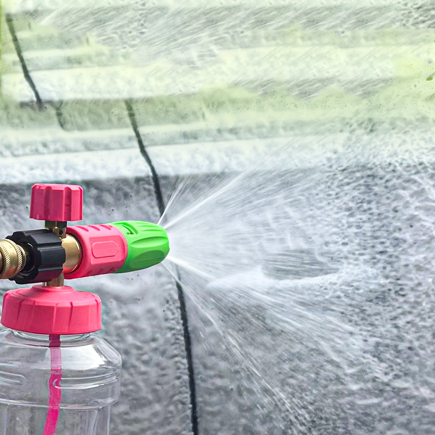 New Style Pink Snow Foam Lance Transparent Car Washer Tools Foam Lance Clear Foam Gun High Pressure Cleaner