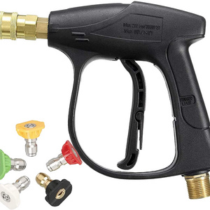 High Pressure Car Washer Kit With 5 Color Nozzle Washing Hose Pipe Wash Kit Sprayer Gun With 1/4" Quick Connector