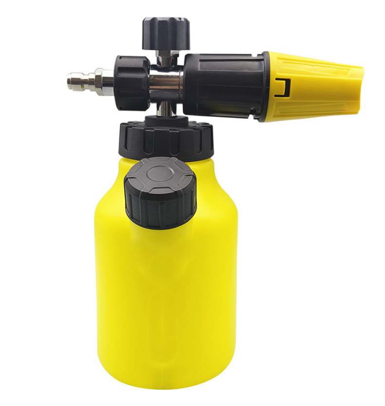 Car Wash Snow Foam Cannon 1L Foam Lance Soap Spray Bottle Nozzle For 1/4 Quick Connect High Pressure Washer