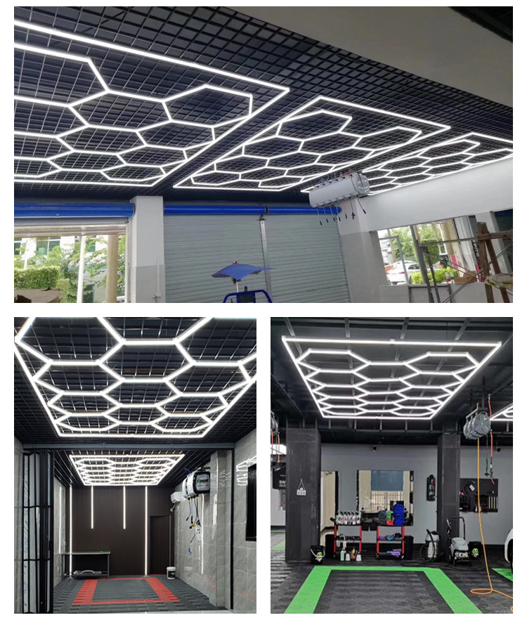 Best Selling Hex LED Lights 2.41m*4.78mm LED Hexagon Lights Hexagon LED Kit garage lamp detailing light