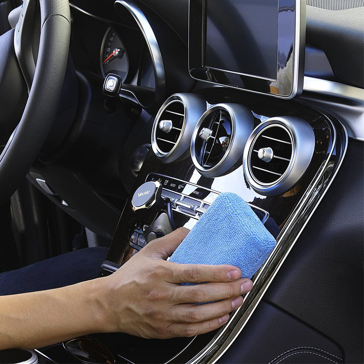 Wholesale Blue Applicator Pad Convenient Small Easy To Clean Dead Corners Microfiber Wax Applicator Car Cleaning Pads