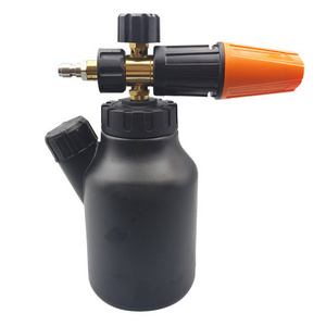 Car Wash Snow Foam Cannon 1L Foam Lance Soap Spray Bottle Nozzle For 1/4 Quick Connect High Pressure Washer