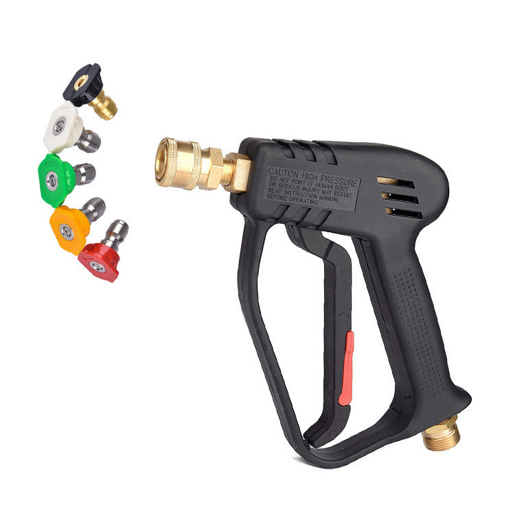 4000PSI Pressure Washer Gun Replacement M22 Inlet Compatible with Snow Foam Cannons 1/4 Quick Connector