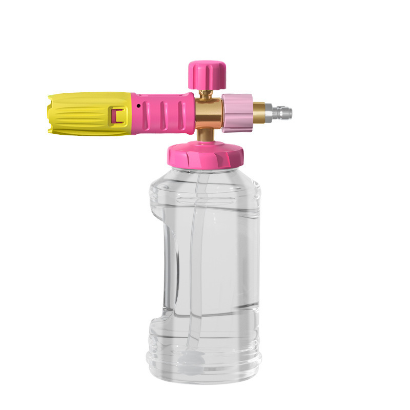 New Style Pink Snow Foam Lance Transparent Car Washer Tools Foam Lance Clear Foam Gun High Pressure Cleaner