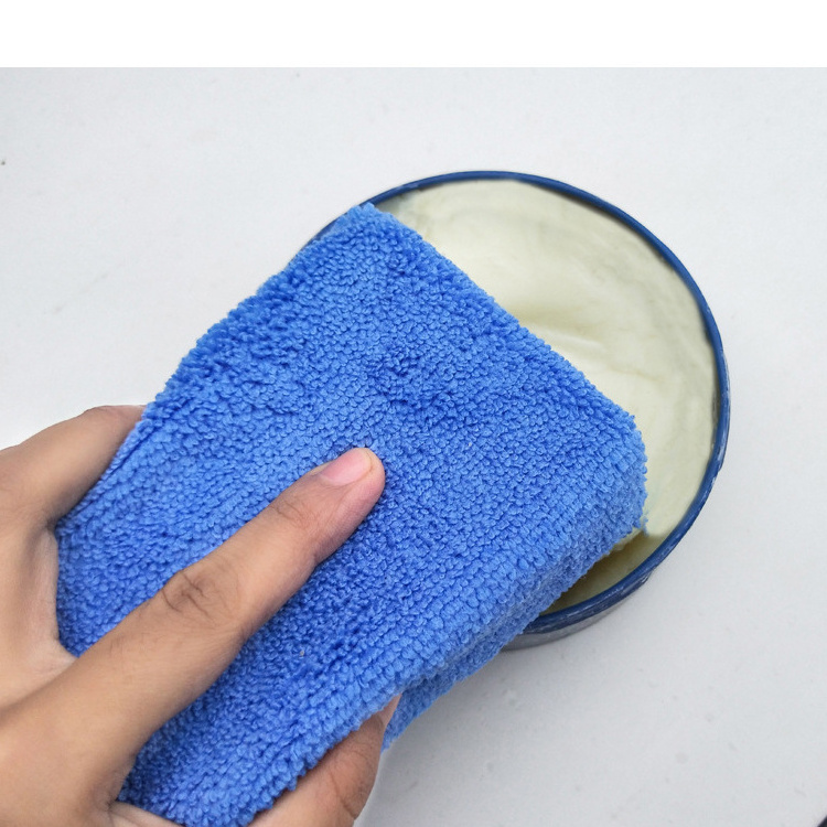 Wholesale Blue Applicator Pad Convenient Small Easy To Clean Dead Corners Microfiber Wax Applicator Car Cleaning Pads