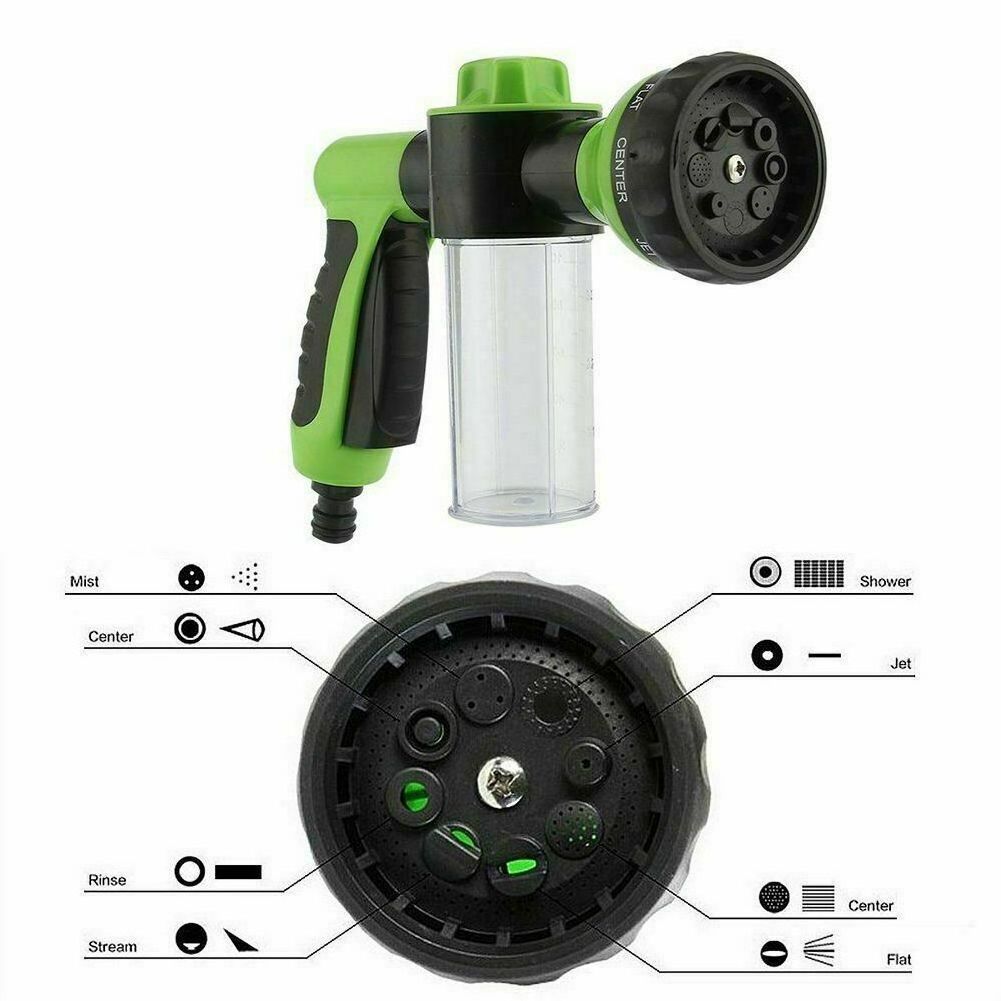 High Pressure 8 in 1 Car Wash Foam Gun Hose Nozzle Foam Soap Sprayer