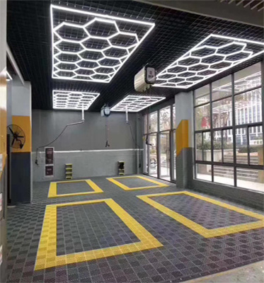 LED  Light Working Light hanging hexagon detailing led home hexagon ceiling garage light