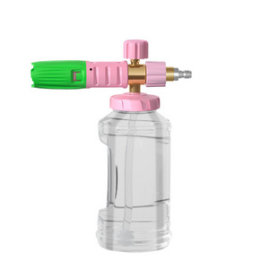 New Style Pink Snow Foam Lance Transparent Car Washer Tools Foam Lance Clear Foam Gun High Pressure Cleaner