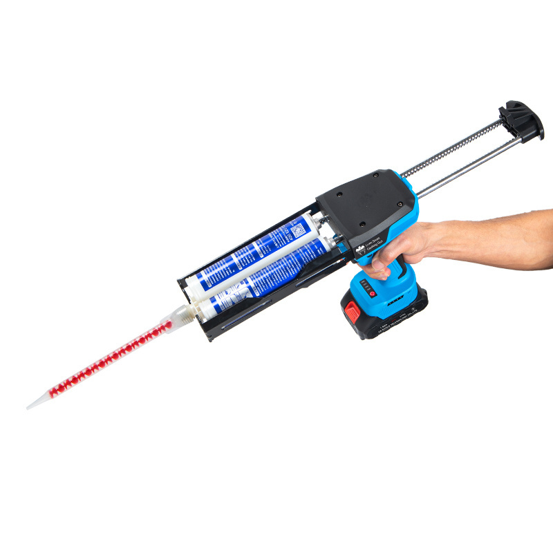 New Upgrade 21V Double Rod Drive Multiple Speed Adjustment Li-ion Smart Caulking Gun