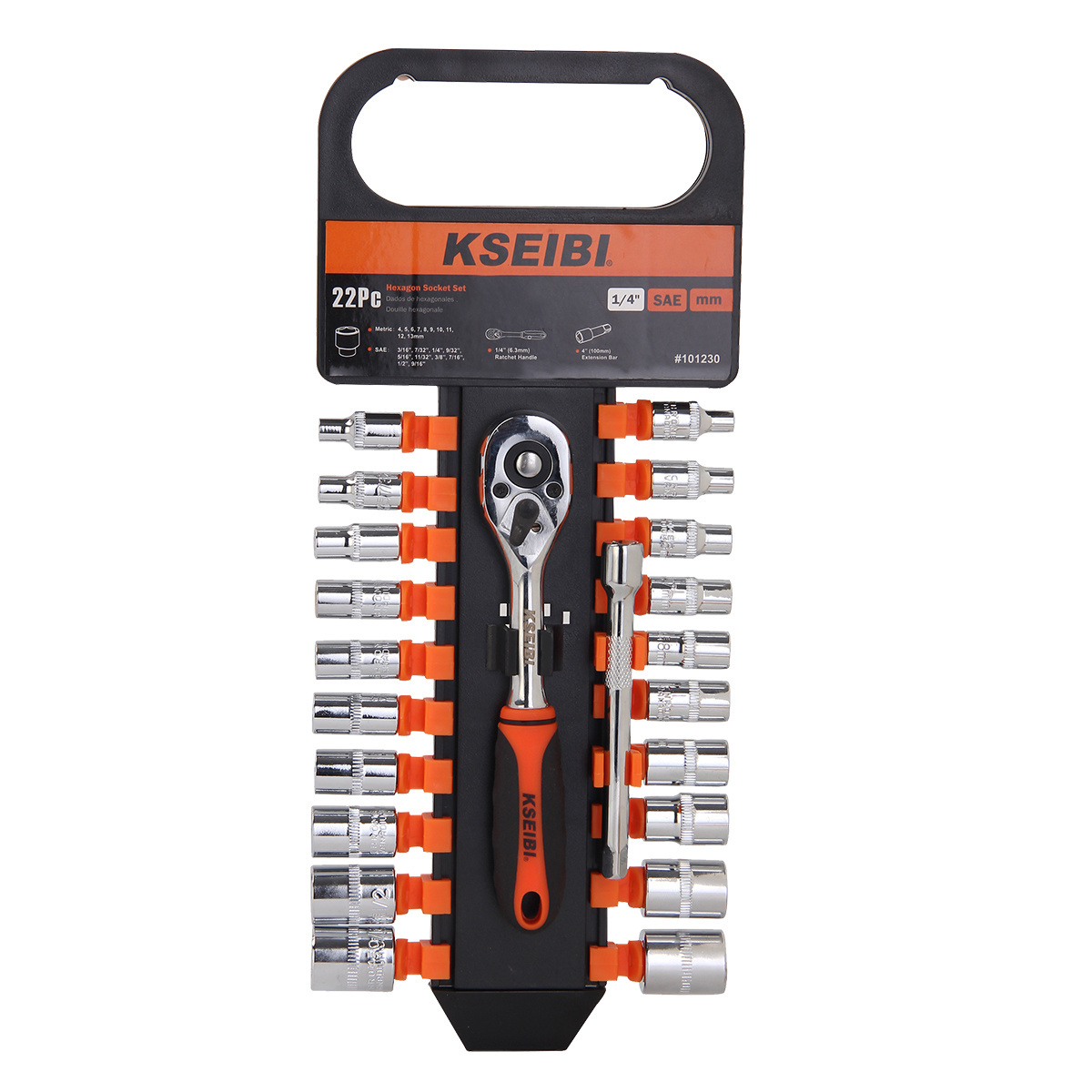 KSEIBI Full Range of Socket and Wrench Repair Tool CRV Spanner Hand Tool