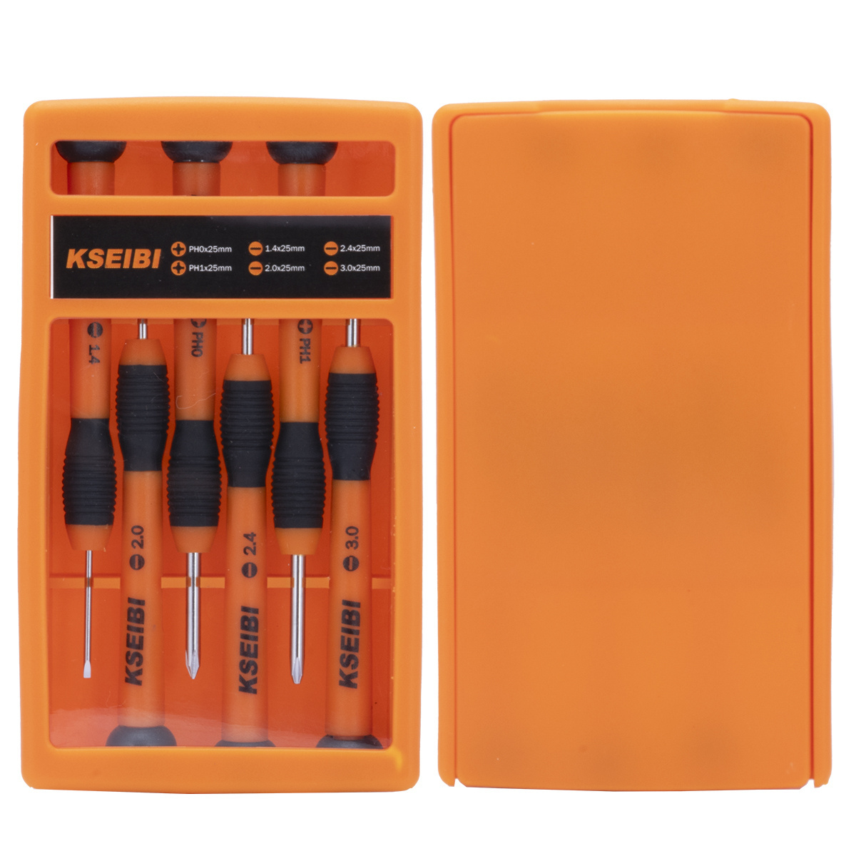 KSEIBI High Quality Precision Screwdriver Set 6-PC Plastic for handling small screws and intricate tasks that require precision