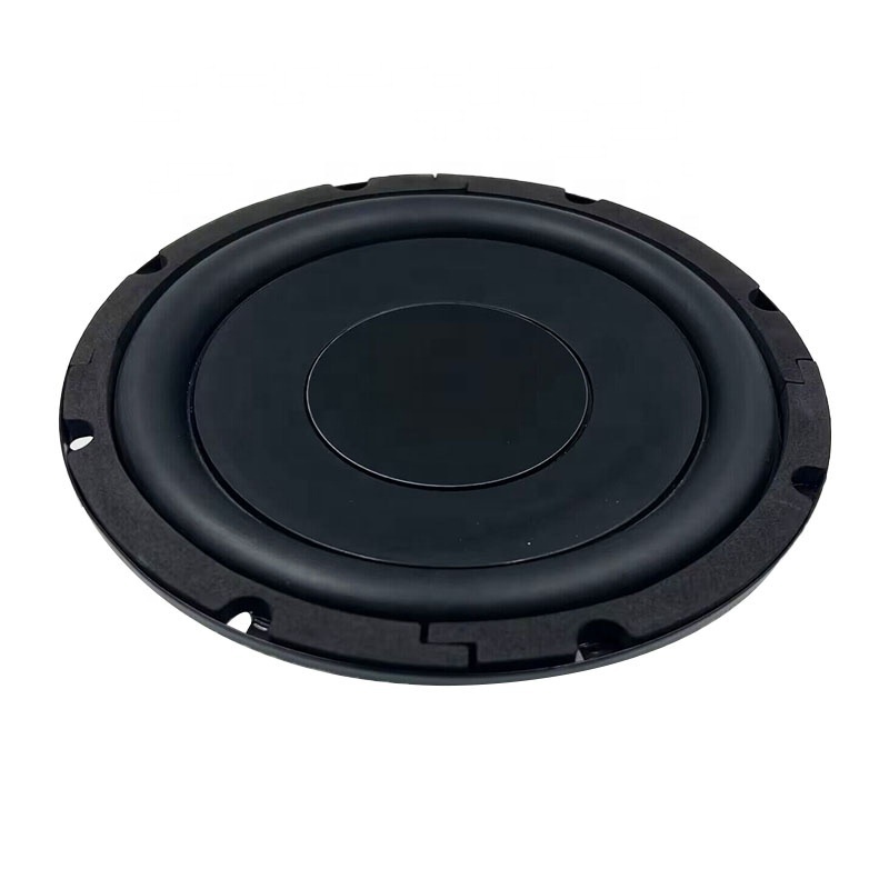 8 inch shallow mount subwoofer 8 inch RMS 100W with 8inch slim stamped iron steel basket frame