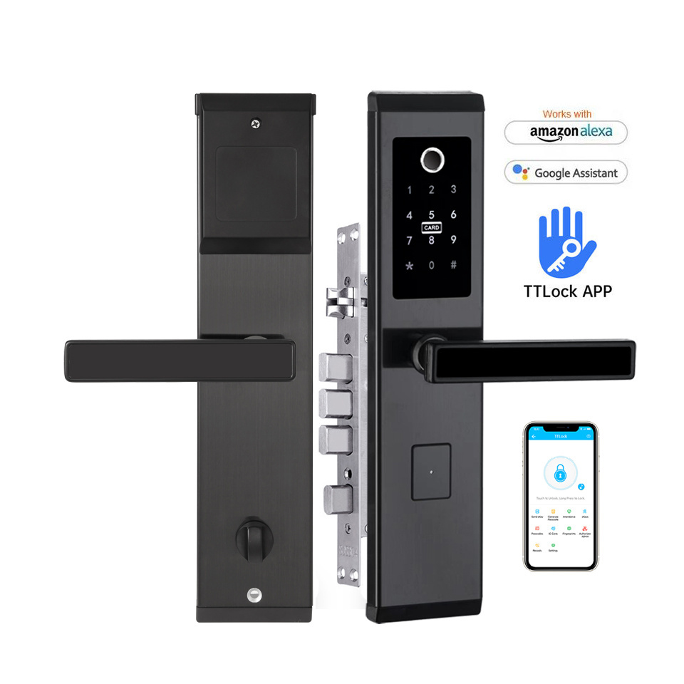 TTLock App Wifi Smart Door Lock Biometric Fingerprint Intelligent Lock Digital Keypad Password Keyless Entry Door Lock