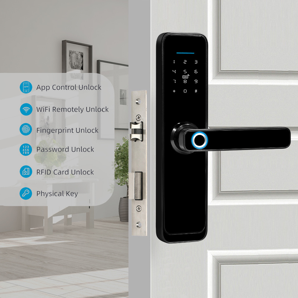 X2 High Security Smart Lock TTlock Tuya Blue tooth WiFi Airbnb Electronic Digital Intelligent Biometric Fingerprint Door lock