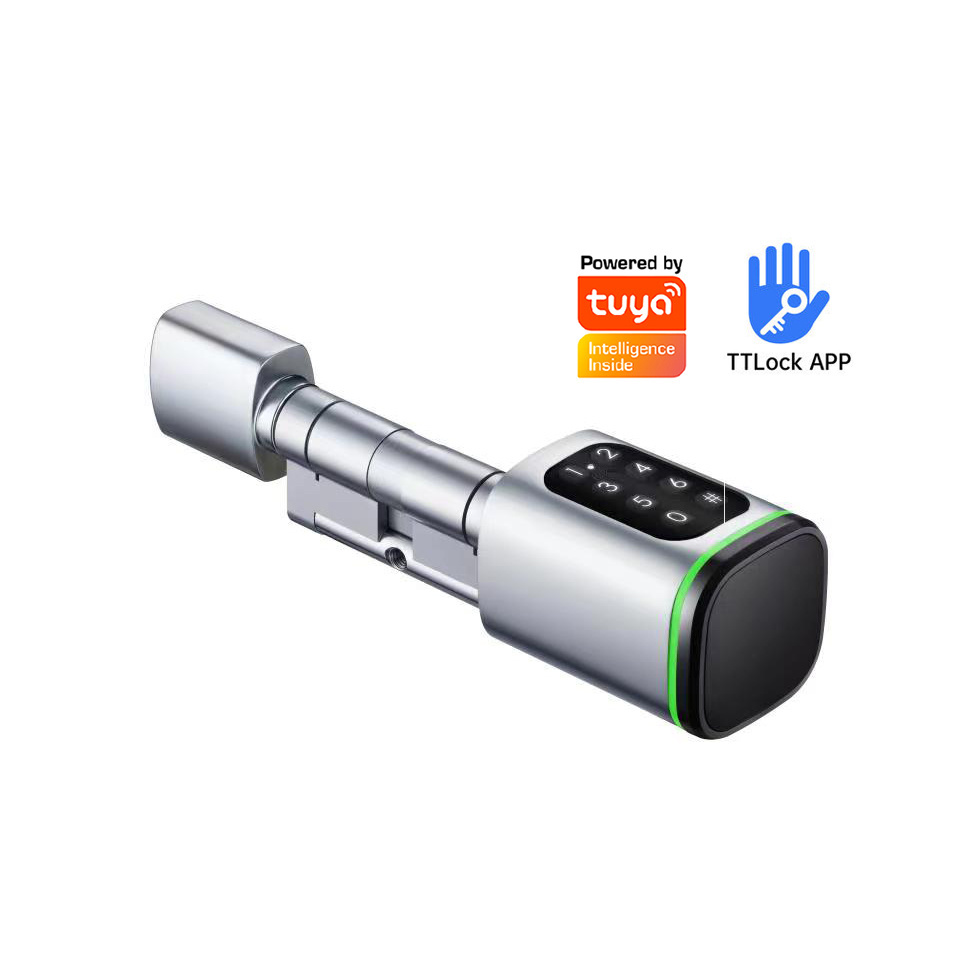 Euro Style TTLock Smart Cylinder Lock WiFi Security Digital Keypad Code RFID Card Keyless Electronic Smart Lock