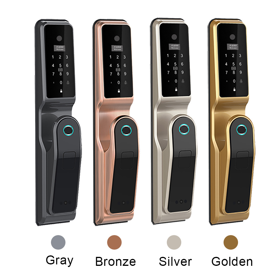 WIFI Tuya APP Control Cerradura Inteligente Camera Door Lock Outdoor Smart Digital Fingerprint Door Lock With Camera