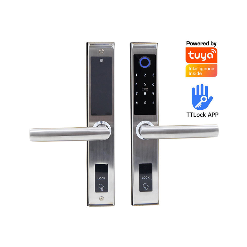 Serrure Intelligent Digital Doorlock Safety App Wifi Control Fingerprint Biometric Handle Electronic Keyless Lock